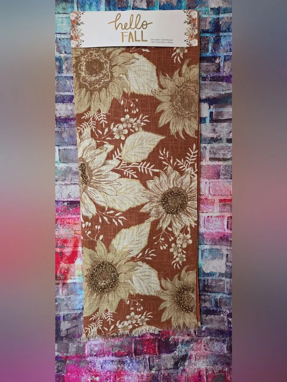 Mireille Designs Handmade Sunflower Table Runner